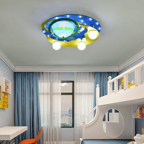 Lustra LED Planet cu Difuzor si Bluetooth, LED inclus, 1 surse de iluminare, Lumina: Cald, Natural,